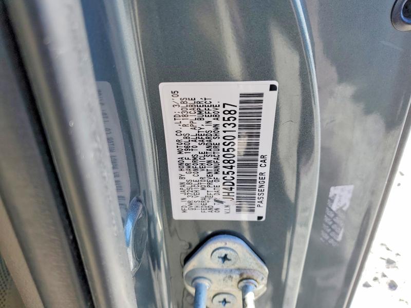 78895795 :رقم المزاد ، JH4DC54805S013587 vin ، 2005 Acura Rsx مزاد بيع