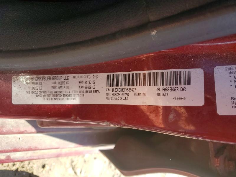 Продажа на аукционе авто 2015 Chrysler 200, vin: 1C3CCCAB3FN539427, номер лота: 78405125
