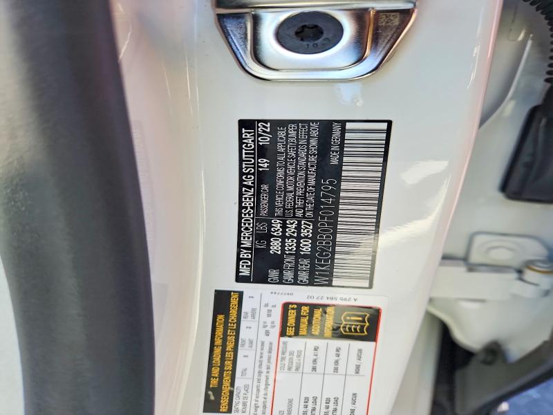 Aukcja sprzedaży 2023 Mercedes-benz Eqe Sedan, vin: W1KEG2BB0PF014795, numer aukcji: 79274885