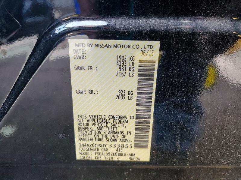 Aukcja sprzedaży 2015 Nissan Leaf, vin: 1N4AZ0CPXFC333855, numer aukcji: 76158925