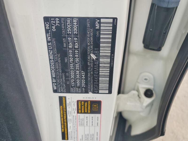 Продажа на аукционе авто 2021 Mercedes-benz Gle, vin: 4JGFB4KE4MA471181, номер лота: 78118155