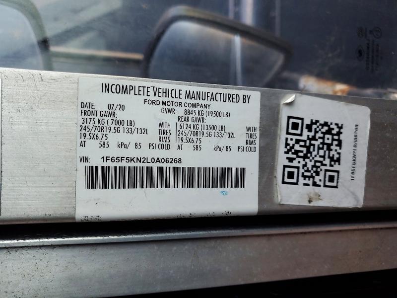 Aukcja sprzedaży 2020 Ford F59, vin: 1F65F5KN2L0A06268, numer aukcji: 77086815