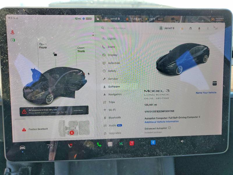 Продажа на аукционе авто 2021 Tesla Model 3, vin: 5YJ3E1EB2MF906768, номер лота: 73866095
