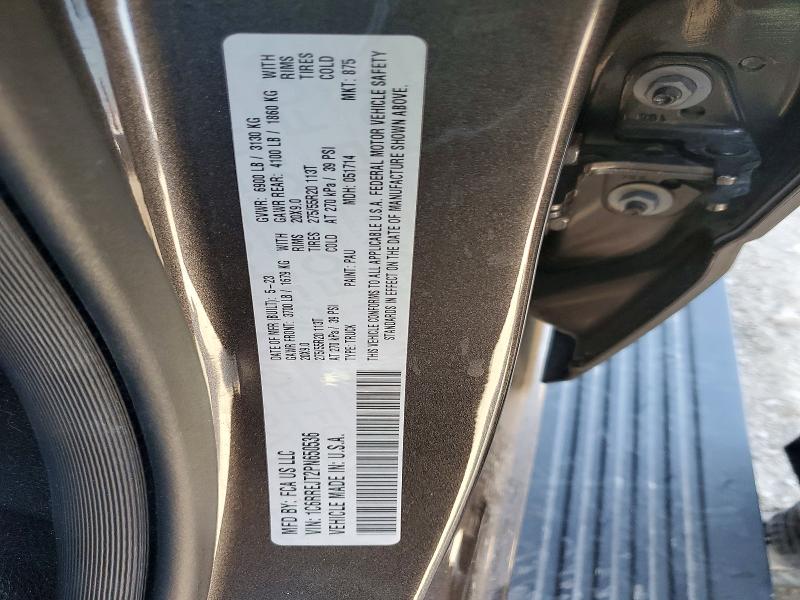 2023 Ram 1500 მანქანა იყიდება აუქციონზე, vin: 1C6RREJT2PN650536, აუქციონის ნომერი: 79263625