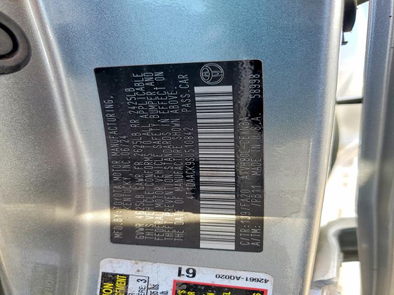 79480915 :رقم المزاد ، 4T1DAACK9SU510842 vin ، 2025 Toyota Camry مزاد بيع