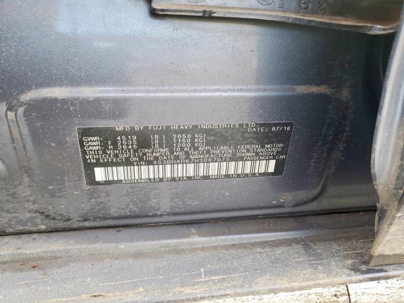 78113235 :رقم المزاد ، 4S3BNAR67H3007075 vin ، 2017 Subaru Legacy مزاد بيع