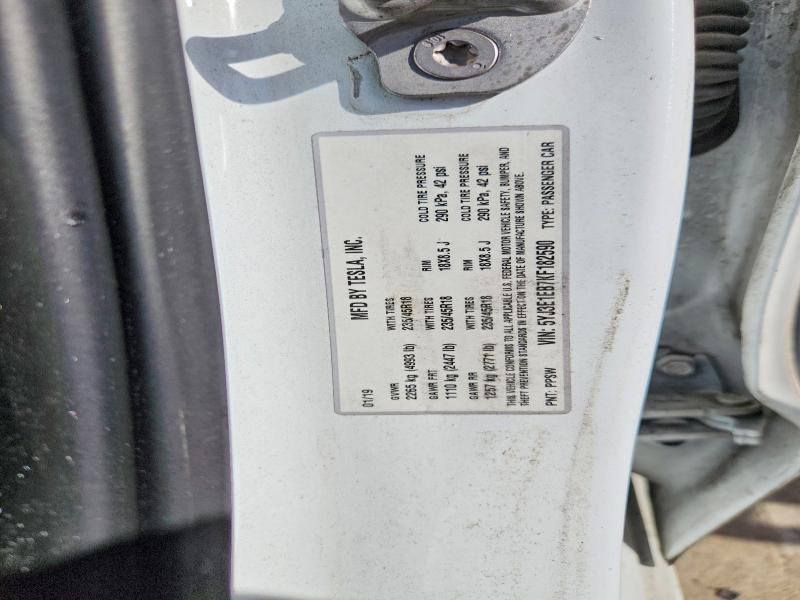 79092495 :رقم المزاد ، 5YJ3E1EB7KF182590 vin ، 2019 Tesla Model 3 مزاد بيع