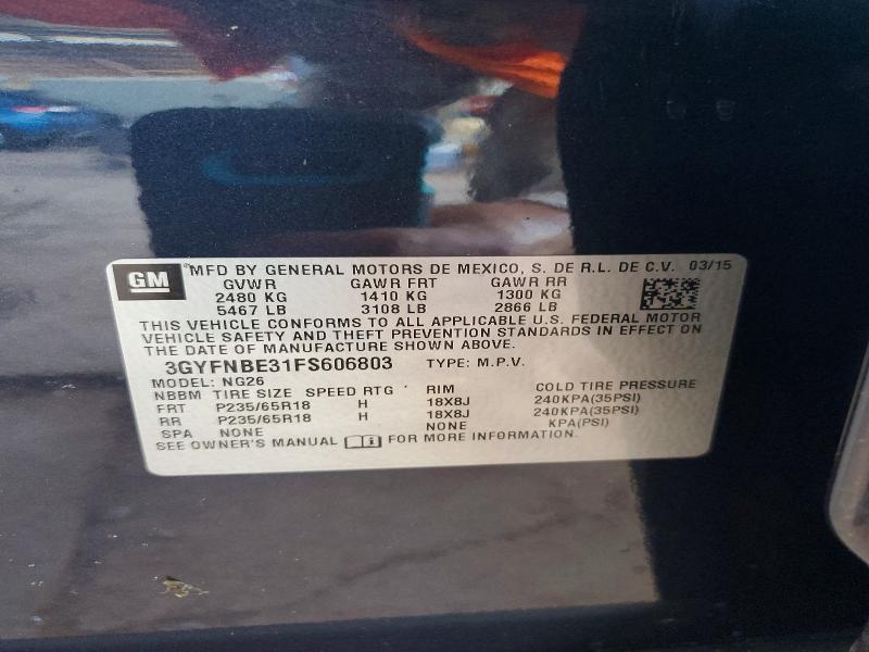 Aukcja sprzedaży 2015 Cadillac Srx, vin: 3GYFNBE31FS606803, numer aukcji: 79098695