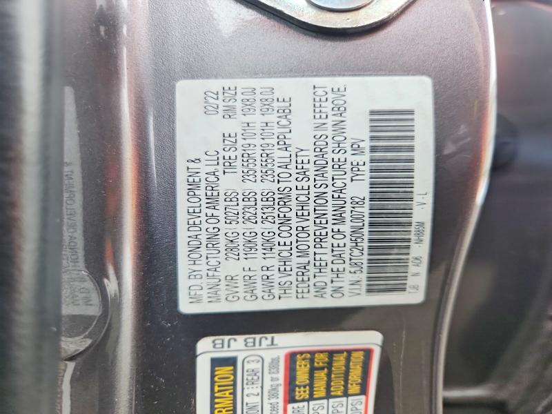 Aukcja sprzedaży 2022 Acura Rdx, vin: 5J8TC2H50NL007182, numer aukcji: 78891085