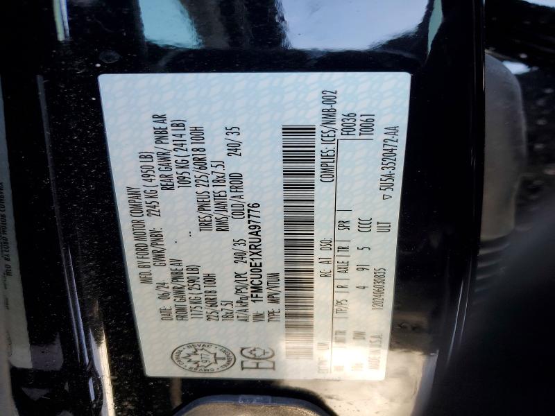 Aukcja sprzedaży 2024 Ford Escape, vin: 1FMCU0E1XRUA97776, numer aukcji: 78412855