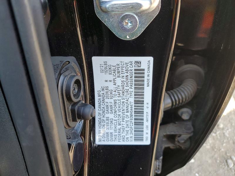 Aukcja sprzedaży 2021 Honda Civic, vin: 2HGFC2F80MH544477, numer aukcji: 74506565
