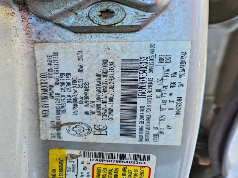 Продажа на аукционе авто 2014 Ford Fusion, vin: 1FA6P0H79E5403353, номер лота: 76367705