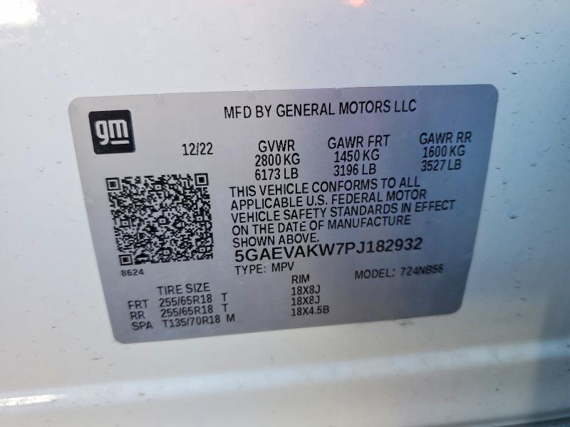 Продаж на аукціоні авто 2023 Buick Enclave, vin: 5GAEVAKW7PJ182932, номер лоту: 79287775