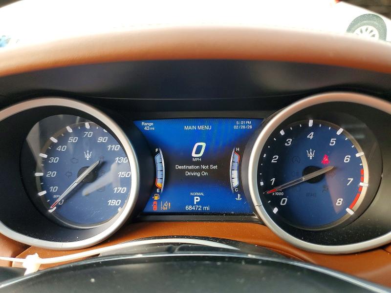 2019 Maserati Ghibli მანქანა იყიდება აუქციონზე, vin: ZAM57YSL3K1319232, აუქციონის ნომერი: 77889695
