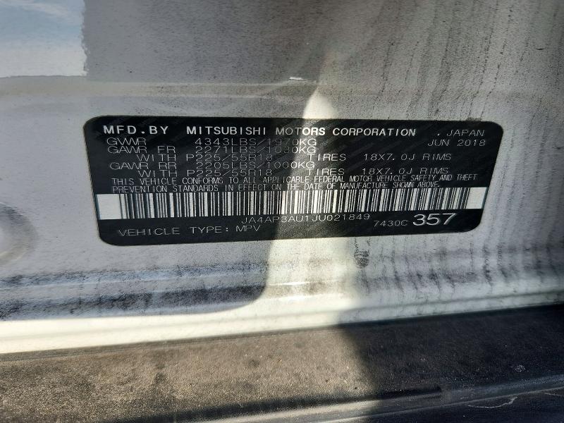 Продаж на аукціоні авто 2018 Mitsubishi Outlander Sport, vin: JA4AP3AU1JU021849, номер лоту: 78305935