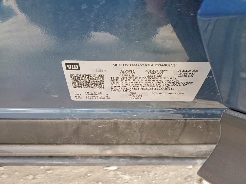 78185415 :رقم المزاد ، KL47LAEP5SB158496 vin ، 2025 Buick Envista مزاد بيع