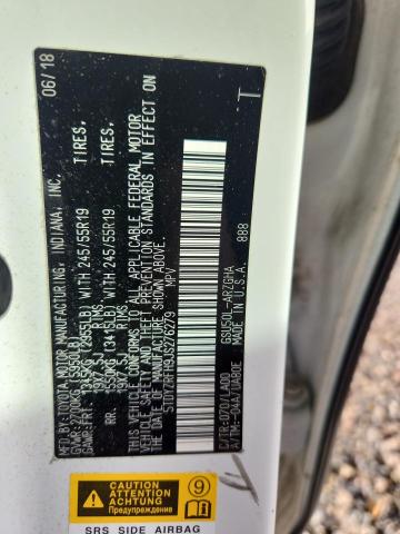 Aukcja sprzedaży 2018 Toyota Highlander, vin: 5TDYZRFH9JS276279, numer aukcji: 77434815