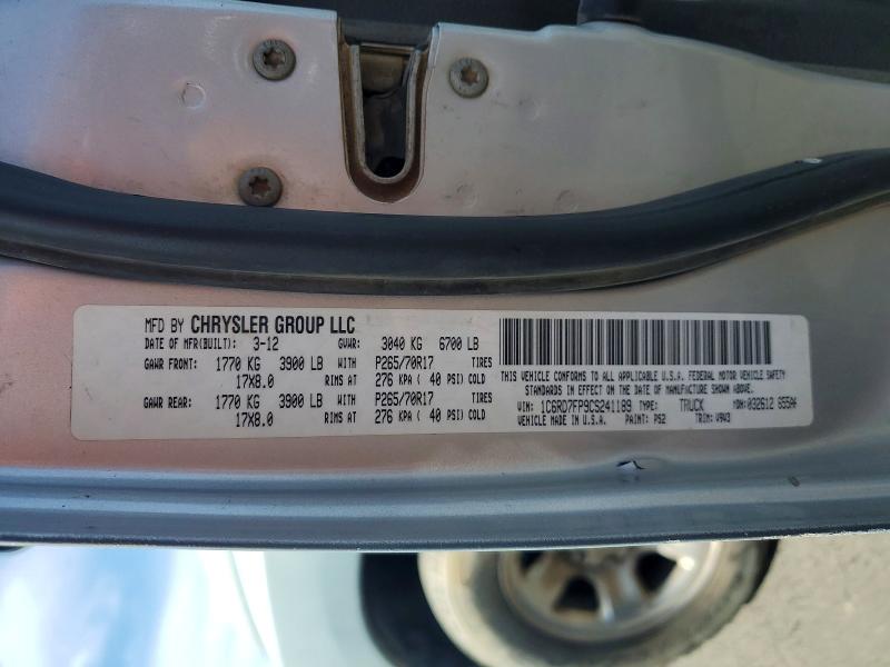 Aukcja sprzedaży 2012 Dodge Ram 1500, vin: 1C6RD7FP9CS241189, numer aukcji: 79219545
