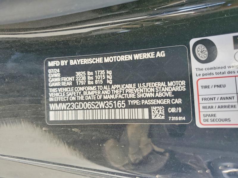 79234495 :رقم المزاد ، WMW23GD06S2W35165 vin ، 2025 Mini Cooper مزاد بيع