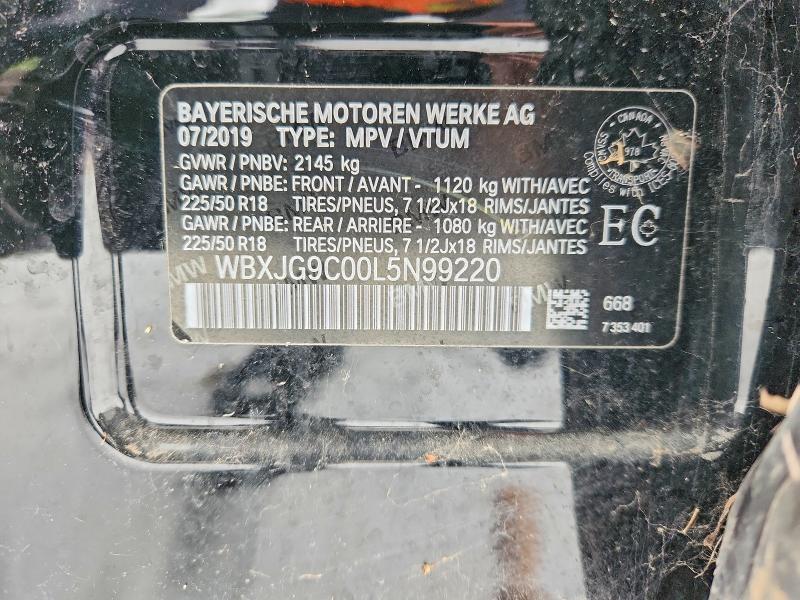 Продажа на аукционе авто 2020 Bmw X1, vin: WBXJG9C00L5N99220, номер лота: 77299455