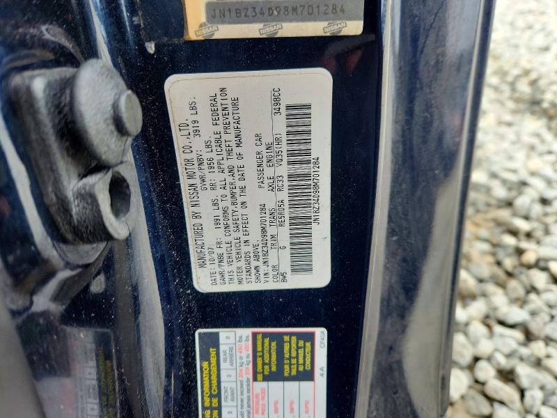 76351225 :رقم المزاد ، JN1BZ34D98M701284 vin ، 2008 Nissan 350z مزاد بيع
