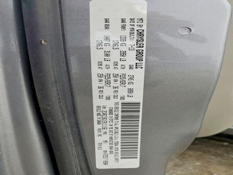 2014 Chrysler Town & Country მანქანა იყიდება აუქციონზე, vin: 2C4RC1BG1ER111166, აუქციონის ნომერი: 77972465