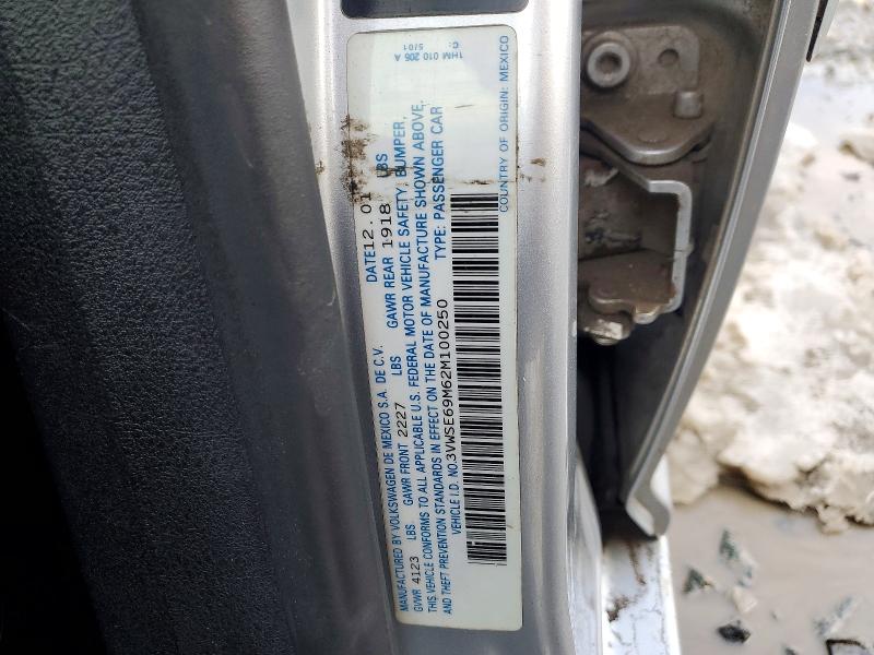 78830425 :رقم المزاد ، 3VWSE69M62M100250 vin ، 2002 Volkswagen Jetta مزاد بيع