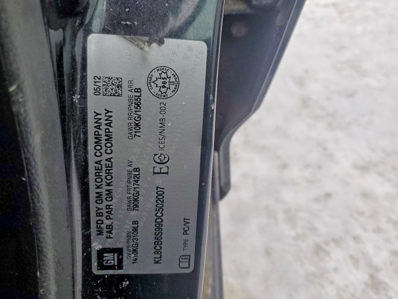 Продаж на аукціоні авто 2013 Chevrolet Spark, vin: KL8CB6S99DC502007, номер лоту: 75393255