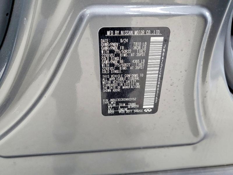 77195655 :رقم المزاد ، JN8AZ3CC6S9603152 vin ، 2025 Infiniti Qx80 مزاد بيع