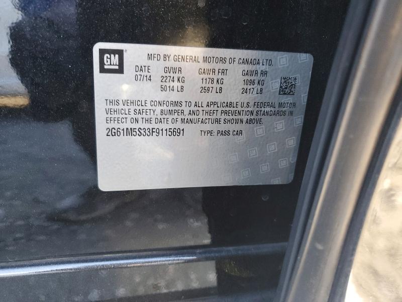 Aukcja sprzedaży 2015 Cadillac Xts, vin: 2G61M5S33F9115691, numer aukcji: 45879276
