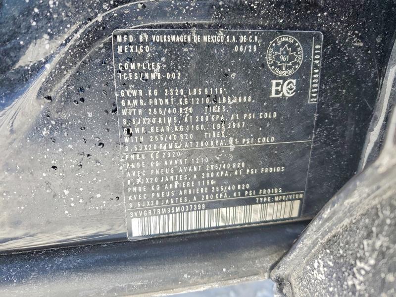 Aukcja sprzedaży 2025 Volkswagen Tiguan, vin: 3VVGR7RM3SM037399, numer aukcji: 75867015