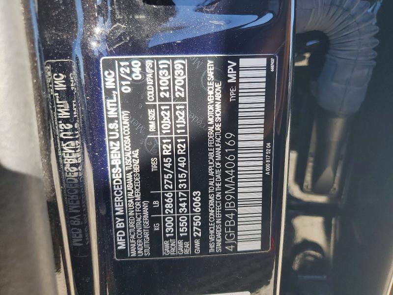 Продаж на аукціоні авто 2021 Mercedes-benz Gle, vin: 4JGFB4JB9MA406169, номер лоту: 78474355