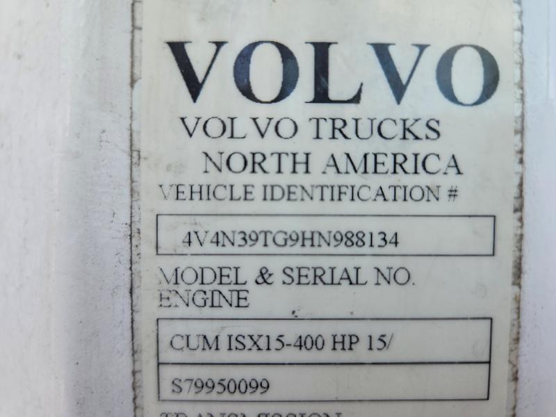 Aukcja sprzedaży 2017 Volvo Vnl, vin: 4V4N39TG9HN988134, numer aukcji: 77499945