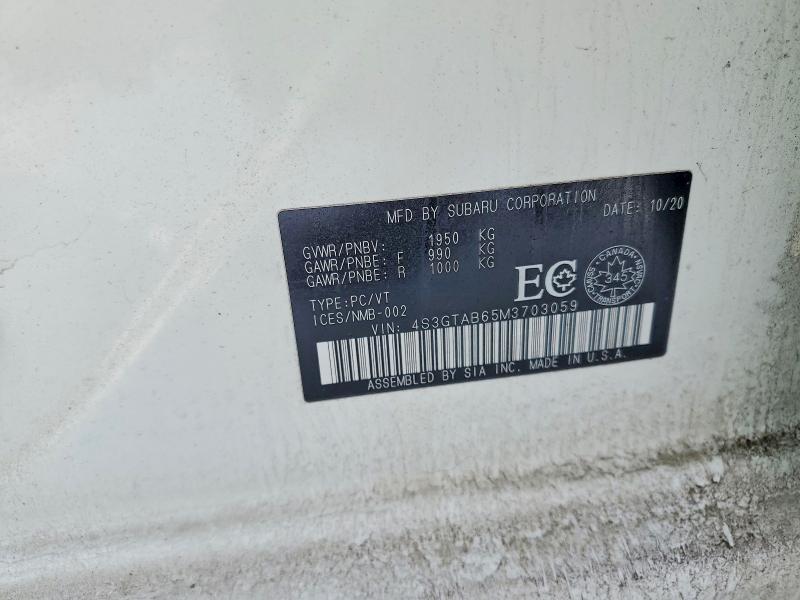 Aukcja sprzedaży 2021 Subaru Impreza, vin: 4S3GTAB65M3703059, numer aukcji: 76374585