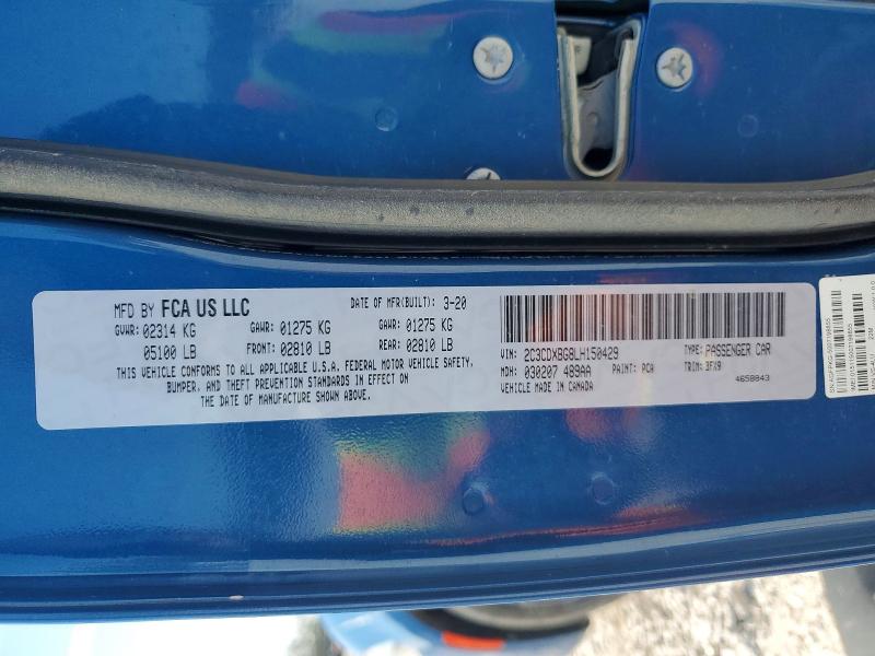 Aukcja sprzedaży 2020 Dodge Charger, vin: 2C3CDXBG8LH150429, numer aukcji: 75649125