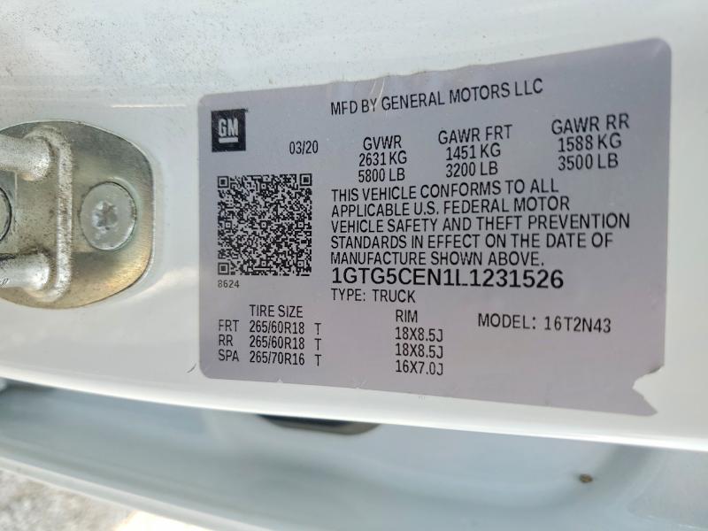 Продаж на аукціоні авто 2020 Gmc Canyon, vin: 1GTG5CEN1L1231526, номер лоту: 79242685