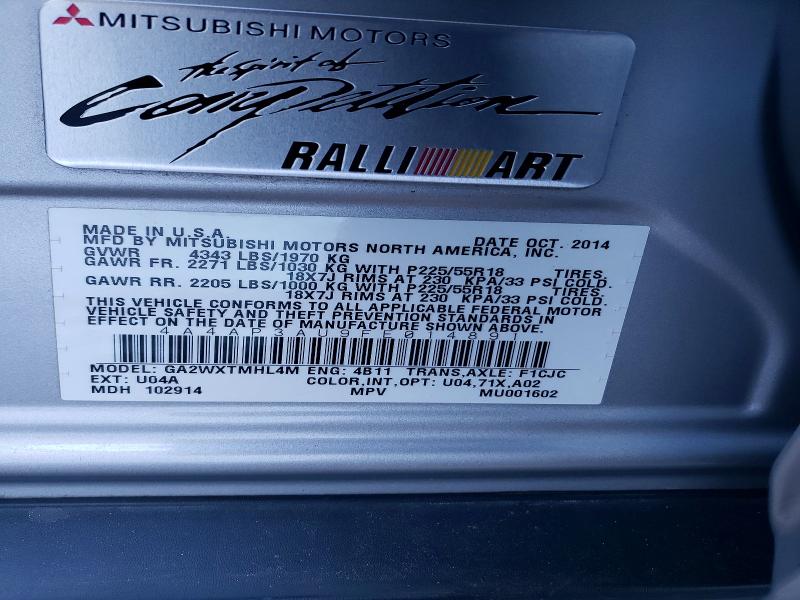 Продаж на аукціоні авто 2015 Mitsubishi Outlander Sport, vin: 4A4AP3AU9FE014891, номер лоту: 74545725