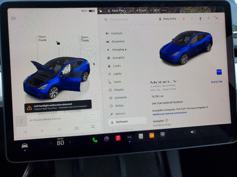 75173715 :رقم المزاد ، 7SAYGDEE3PF828830 vin ، 2023 Tesla Model Y مزاد بيع
