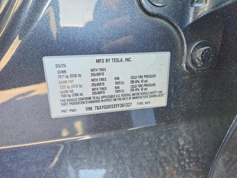 Продажа на аукционе авто 2026 Tesla Model Y, vin: 7SAYGDEE0TF361327, номер лота: 78688065