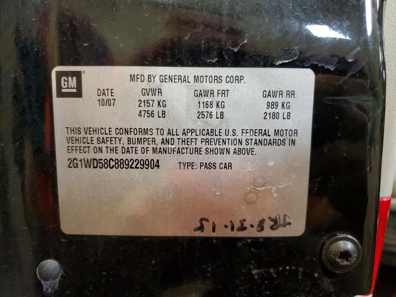 Aukcja sprzedaży 2008 Chevrolet Impala, vin: 2G1WD58C889229904, numer aukcji: 78717635