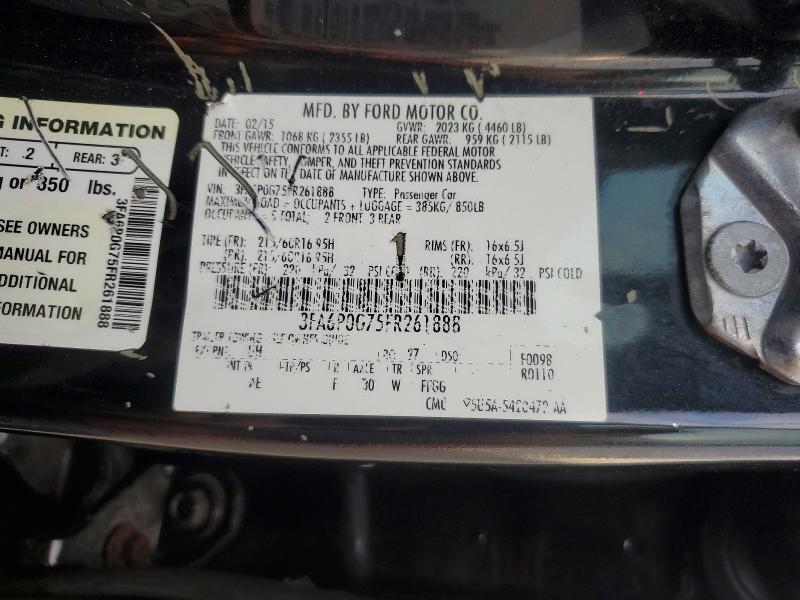 Продажа на аукционе авто 2015 Ford Fusion, vin: 3FA6P0G75FR261888, номер лота: 76826875
