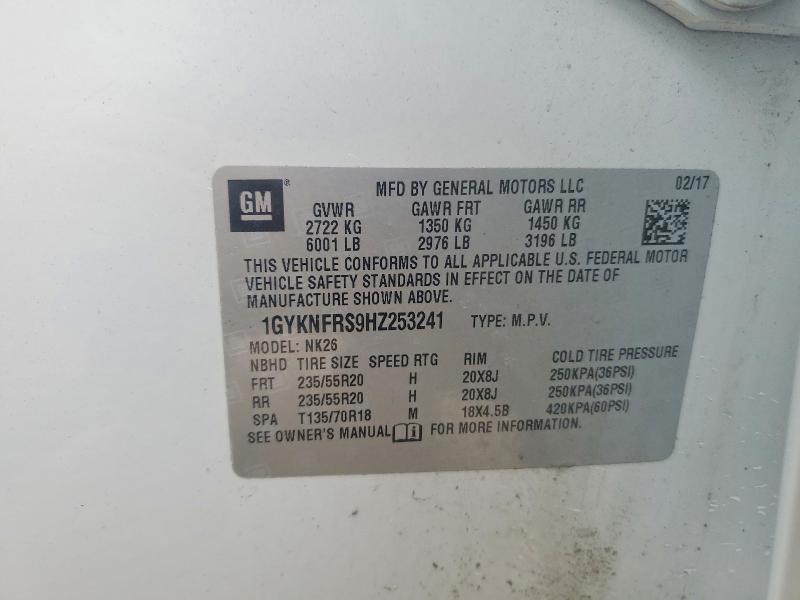 Продажа на аукционе авто 2017 Cadillac Xt5, vin: 1GYKNFRS9HZ253241, номер лота: 79357975