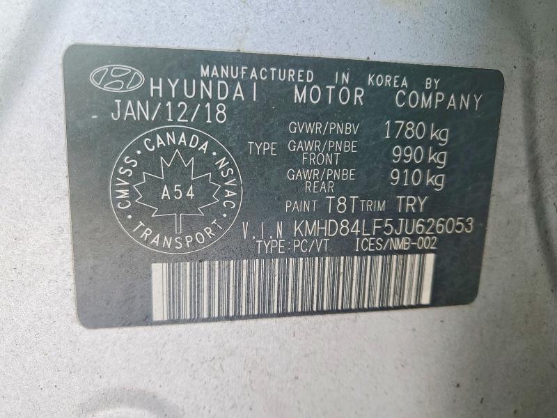Продаж на аукціоні авто 2018 Hyundai Elantra Gl 4dr, vin: KMHD84LF5JU626053, номер лоту: 78530165