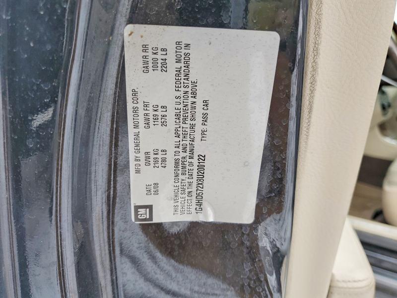 78814335 :رقم المزاد ، 1G4HD572X8U200122 vin ، 2008 Buick Lucerne مزاد بيع
