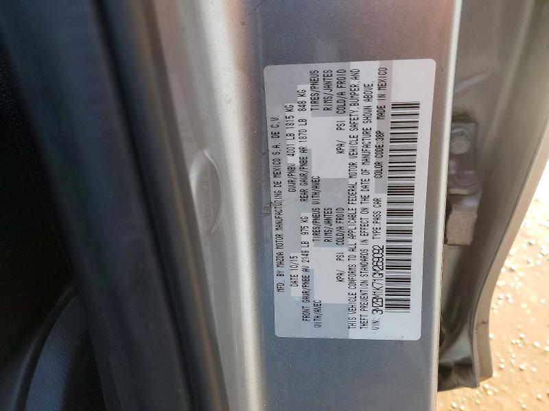77573635 :رقم المزاد ، 3MZBM1K71GM269092 vin ، 2016 Mazda 3 مزاد بيع