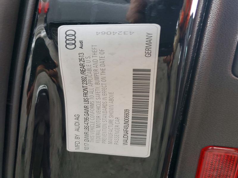 Aukcja sprzedaży 2018 Audi A4, vin: WAUDNAF49JN006609, numer aukcji: 75745235
