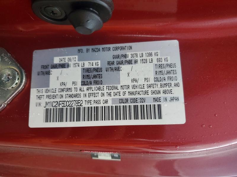 76712955 :رقم المزاد ، JM1NC2NF6D0227852 vin ، 2013 Mazda Mx-5 Miata مزاد بيع