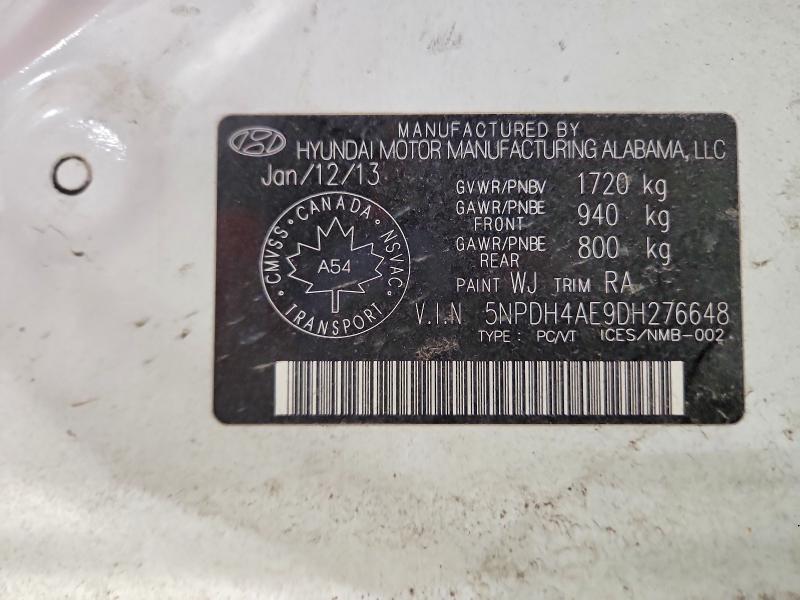 Aukcja sprzedaży 2013 Hyundai Elantra, vin: 5NPDH4AE9DH276648, numer aukcji: 79309505