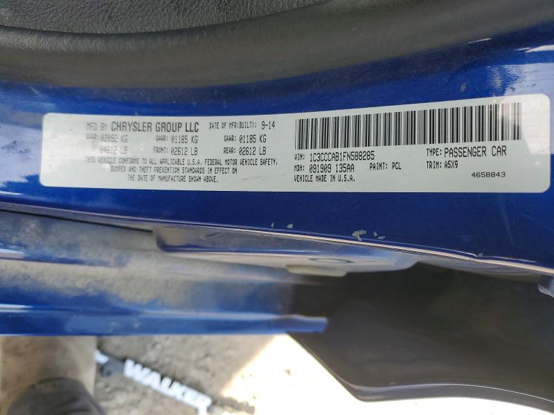 2015 Chrysler 200 მანქანა იყიდება აუქციონზე, vin: 1C3CCCAB1FN588285, აუქციონის ნომერი: 78334175