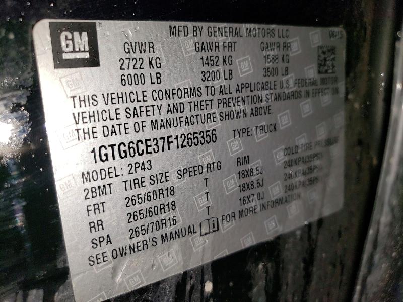 Продаж на аукціоні авто 2015 Gmc Canyon, vin: 1GTG6CE37F1265356, номер лоту: 78514495